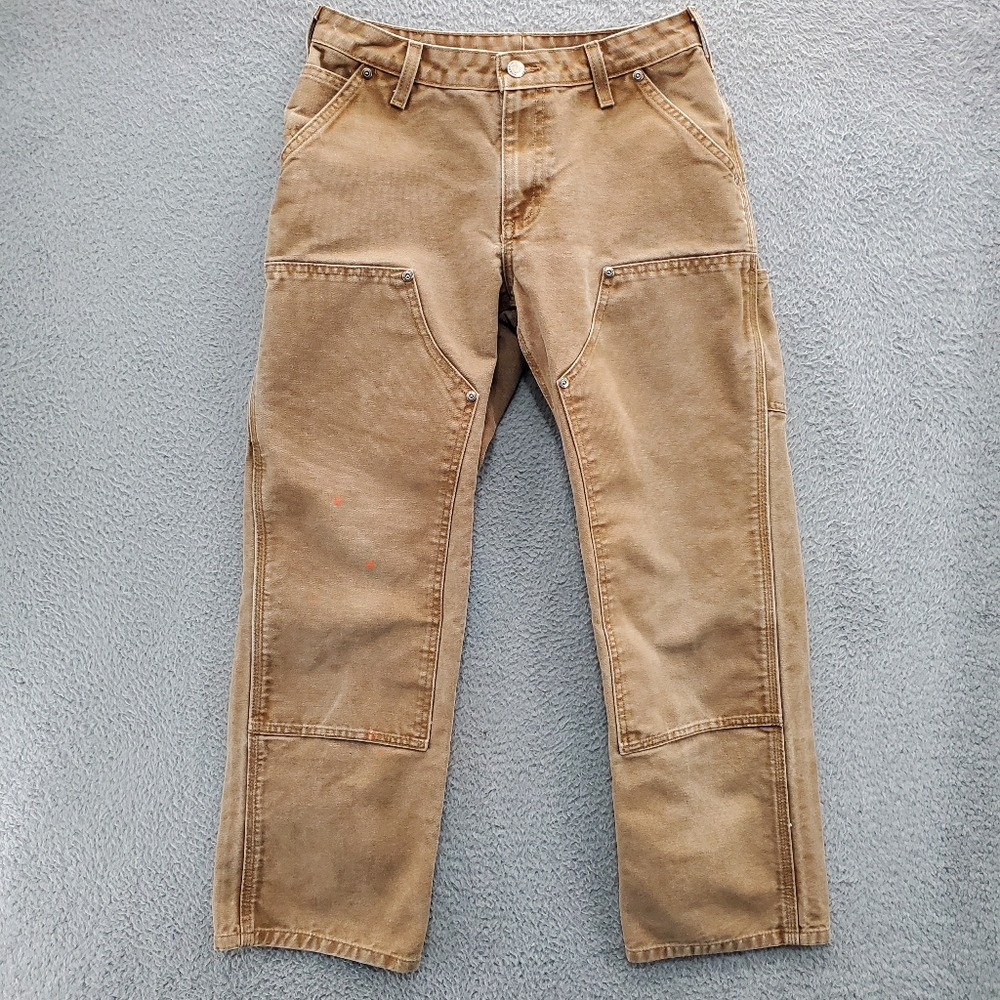 Carhartt Duck Canvas Double Knee Pants Womens Size 6 WB136 BRN